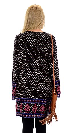 Pretty Peasant Dress, Black