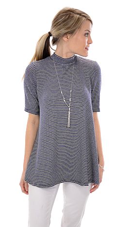 Striped Sweater Knit Tunic