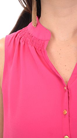 Bethie Blouse, Solid Pink