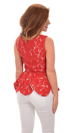 Rose Petals Peplum Top