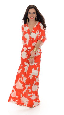 SUITED SILHOUETTE MAXI DRESS WITH LONG SLEEVES