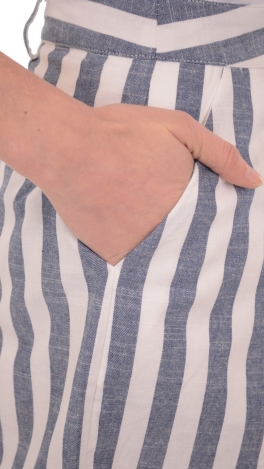 Stripe Linen Short