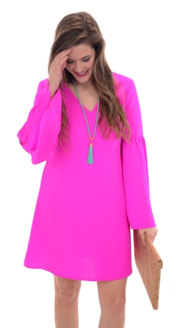Bell Ringer Dress, Pink