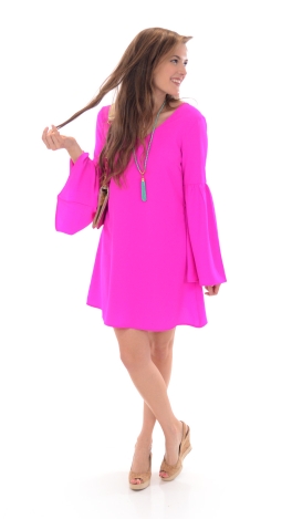 Bell Ringer Dress, Pink