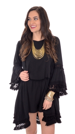 Boho Kimono, Black