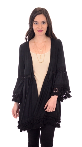 Boho Kimono, Black
