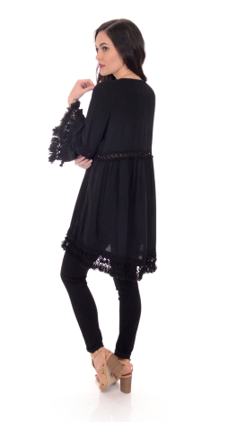Boho Kimono, Black