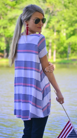 Lined Stripe Dress