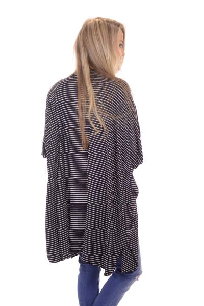 Simple Striped Kimono