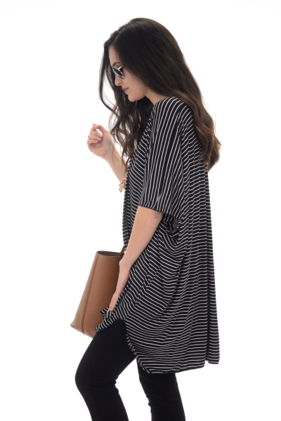 Simple Striped Kimono