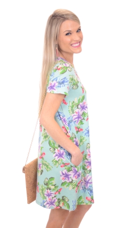 French Terry Floral Dress