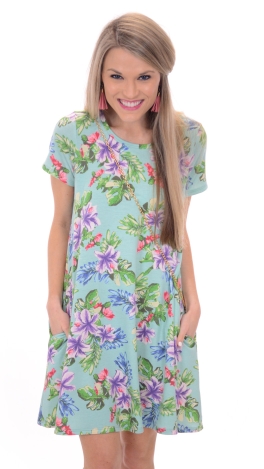 French Terry Floral Dress