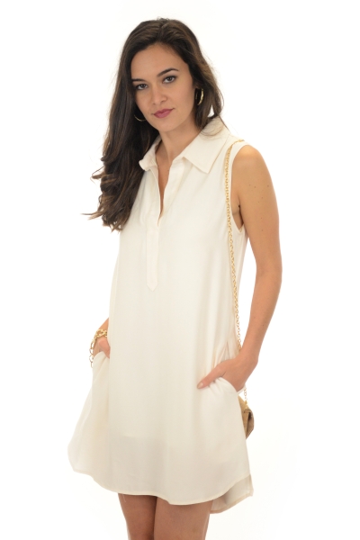 Double Lined Tunic, Cream