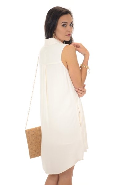 Double Lined Tunic, Cream