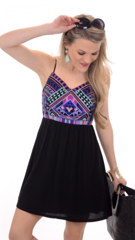 High Point Embroidered Dress