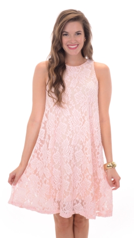 Blushing Lace Dress
