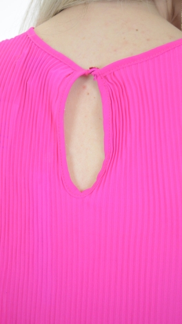 Pleated Swing Tank, Hot Pink
