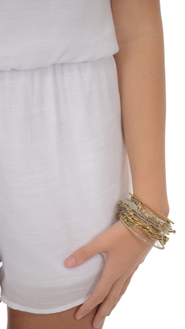 Roaming Romper, White