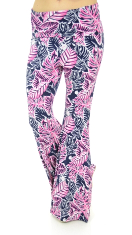 Printed Pants, Navy Pink