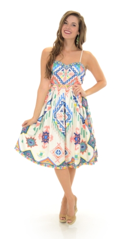 Indian Princess Print Dress