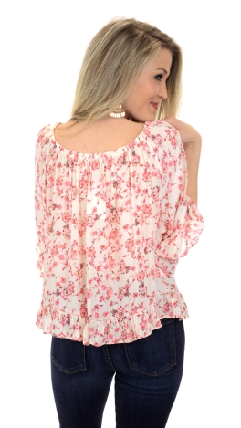 Cherry Blossom Off Shoulder Top