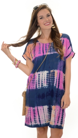 Island Sunset Tye Dye Dress