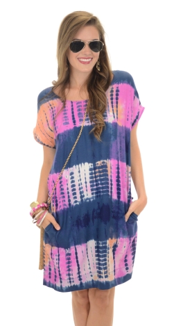 Island Sunset Tye Dye Dress