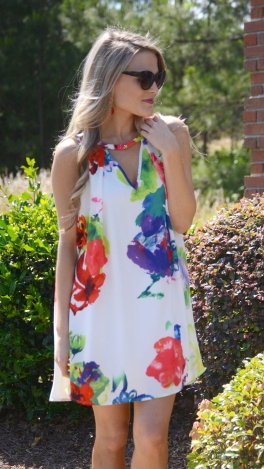 Bright Tunic Dress, Floral