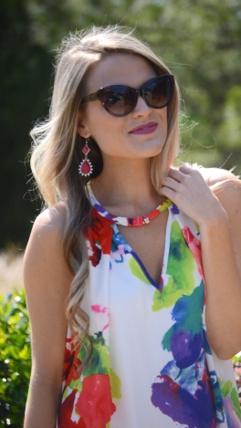 Bright Tunic Dress, Floral
