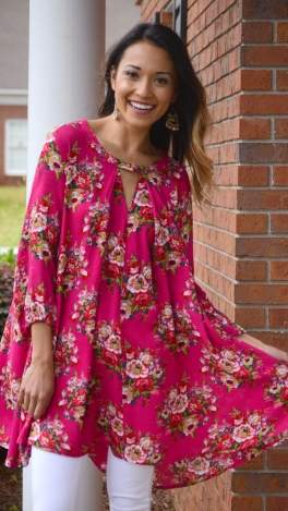 Fuchsia Floral Frock