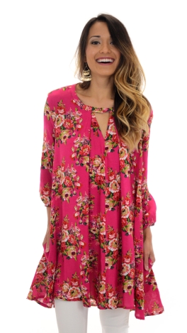 Fuchsia Floral Frock