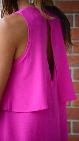 Layer With It Dress, Magenta