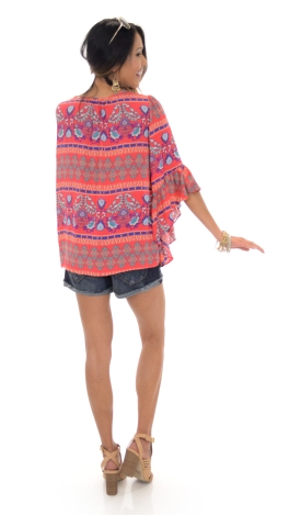 Going Boho Top, Red