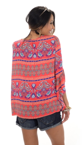 Going Boho Top, Red