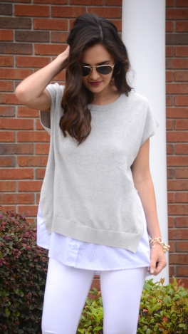 Layered Look Summer Sweater