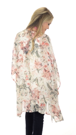 Chiffon Kimono, Floral