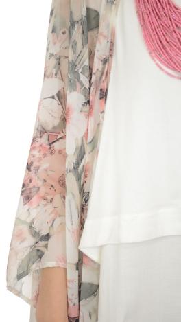 Chiffon Kimono, Floral