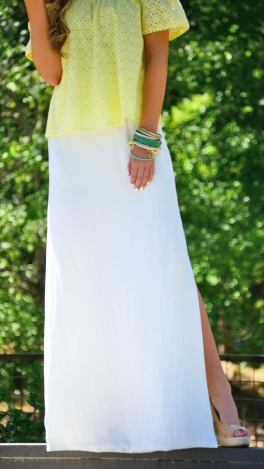Caitlyn Maxi Skirt, Off White
