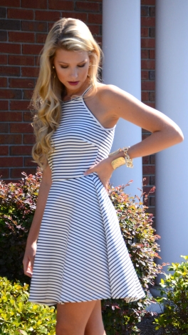 Scuba Stripe Dress