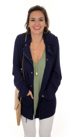 Utility Girl Jacket, Navy