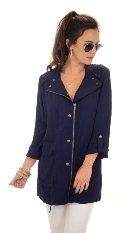 Utility Girl Jacket, Navy