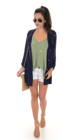 Utility Girl Jacket, Navy