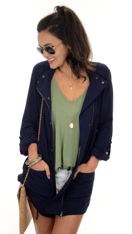 Utility Girl Jacket, Navy