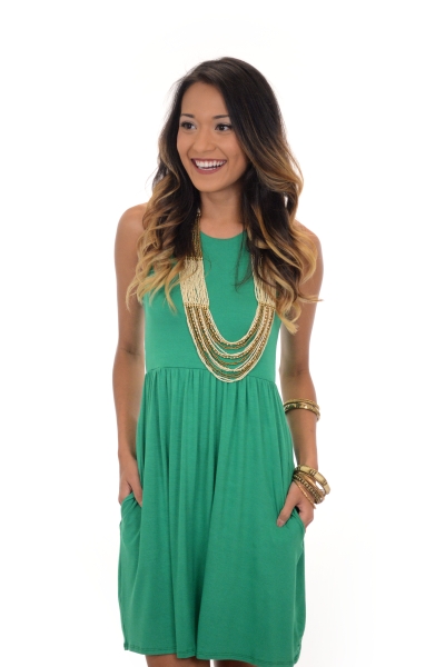 Bella Dress, Green