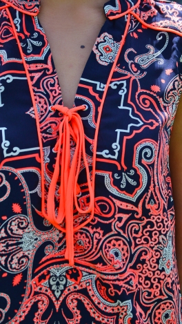 Tuscan Lace Up Dress