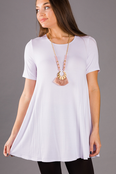 Necessary Tunic Tee, White