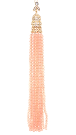 Ariel Tassel Necklace, Pink