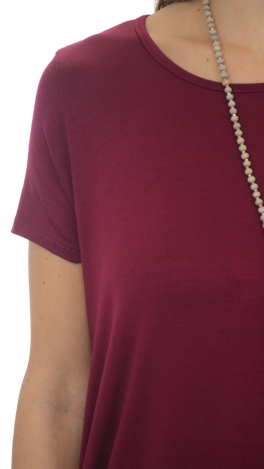 Karena Swing Dress, Burgundy