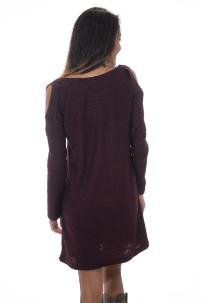 Alexa Cold Shoulder Sweater Dress