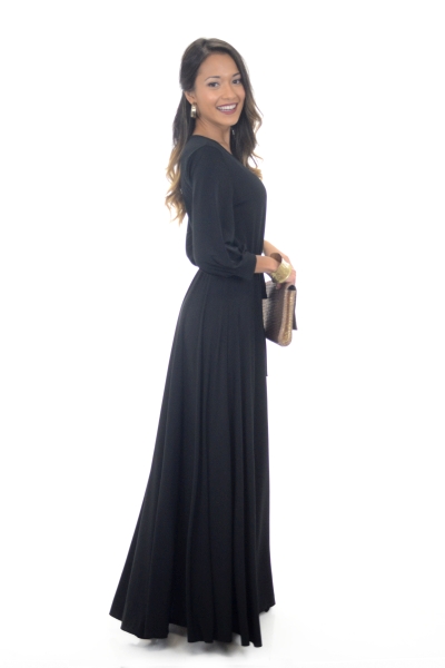 Matte Jersey Maxi, Black